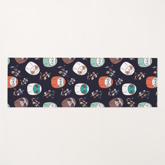 Lazy Sloth Yogamat (Voorkant (horizontaal))