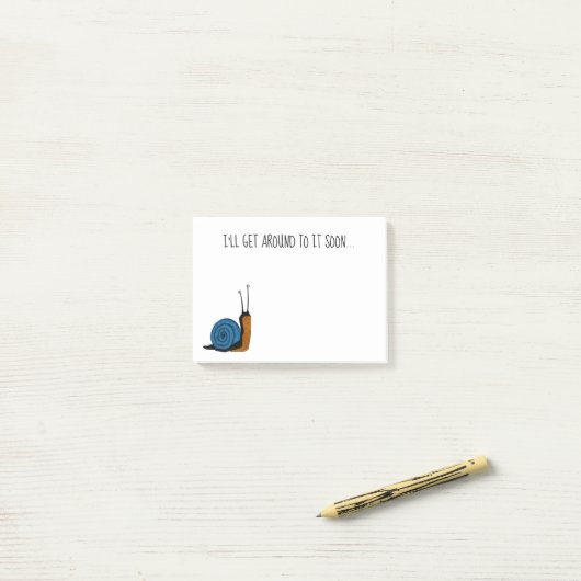 Lazy Snail Sticky Notes (Op bureau)