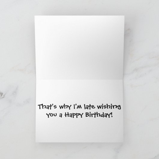 Lazy Squirrel Foto Kaart (Binnen)