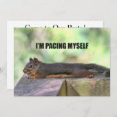 Lazy Squirrel Foto Kaart (Voorkant / Achterkant)