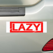 Lazy Stamp Bumpersticker (Op auto)