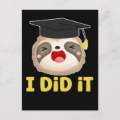 Lazy Student Afstuderen het Afstuderen Slote Briefkaart (Voorkant)