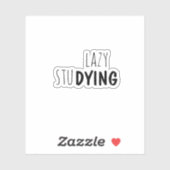 Lazy Studie, trendy esthetiek Sticker (Vel)