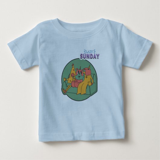 Lazy Sunday Baby T-shirt (Voorkant)