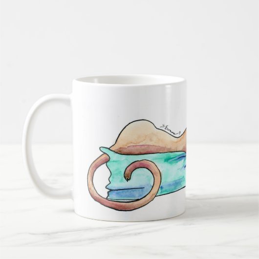 Lazy Sunday Greyhound Illustration Mok (Links)