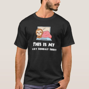 Lazy Sunday Slaap op thuisniveau T-shirt