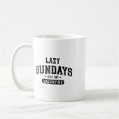 Lazy sundays zijn mijn Valentijn Funny Relaxation  Koffiemok (Links)