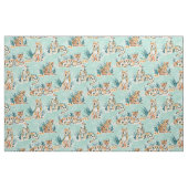 LAZY TIGERS Waterverf Cats Stof (Fat Quarter)