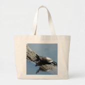 Lazy Turtle bag Grote Tote Bag (Voorkant)