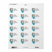 'Lazy Water' Etiket (Full Sheet)