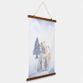 Lazy Winter Polar Beer Arctic Nursery Wall Decor Hangend Wandkleed (Gebogen)