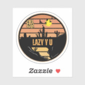 Lazy Y U, Arizona Sticker (Vel)