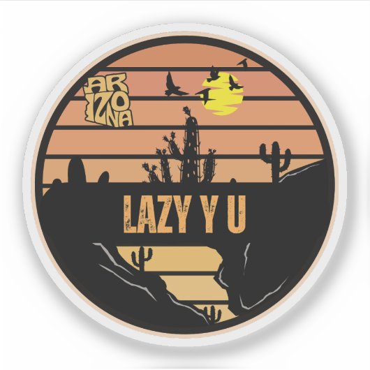 Lazy Y U, Arizona Sticker (Voorkant)