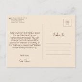 Lazybone Sloth die houdt van eten en heerlijk eten Briefkaart (Achterkant)