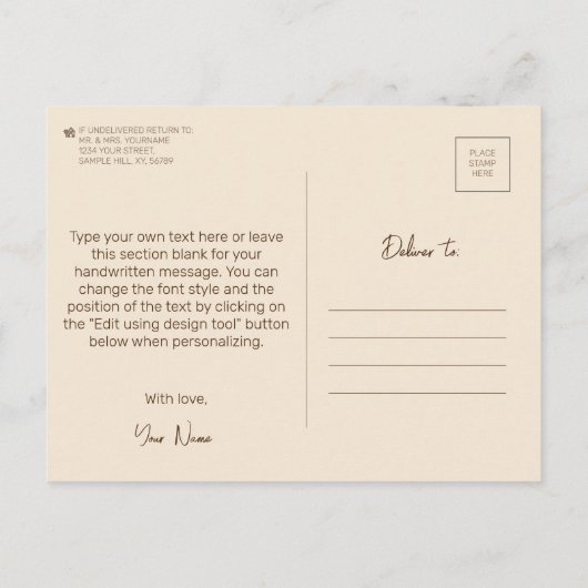 Lazybone Sloth die houdt van eten en heerlijk eten Briefkaart (Achterkant)