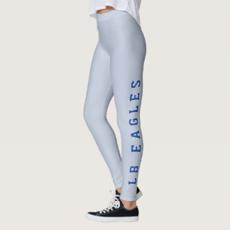 LB Eagles Blue Grey School Spirit Draag Leggings
