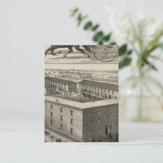 LB Johns' Carriage Works, Abilene, Kansas Briefkaart (Staand voorkant)