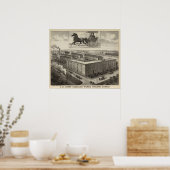 LB Johns' Carriage Works, Abilene, Kansas Poster (Keuken)