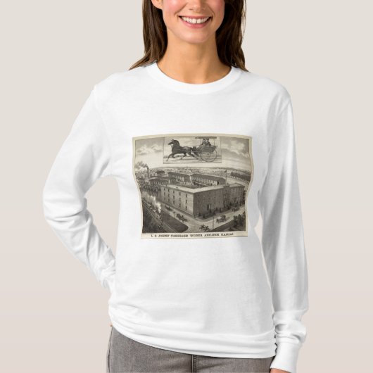 LB Johns' Carriage Works, Abilene, Kansas T-shirt (Voorkant)
