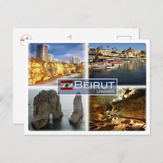 LB Libanon - Beiroet - Briefkaart (Voorkant / Achterkant)