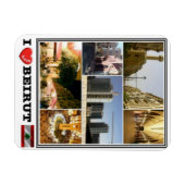 LB Libanon - Beiroet - I Love Mosaic Magneet (Horizontaal)