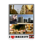 LB Libanon - Beiroet - I Love Mosaic Magneet (Verticaal)