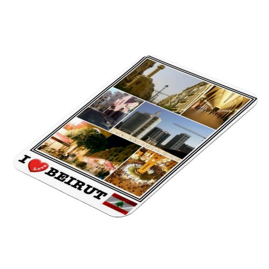 LB Libanon - Beiroet - I Love Mosaic Magneet (Linkerzijde)