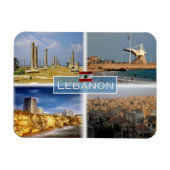 LB Libanon - Beiroet - Tripoli - Tire - Magnet Magneet (Horizontaal)