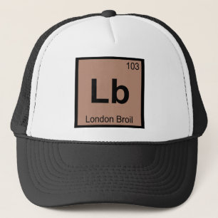 Lb - London Broil Chemie Periodiek Systeem Symbool Trucker Pet