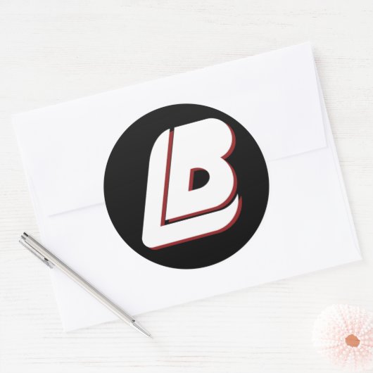 LB-Sticker Ronde Sticker (Envelop)