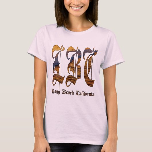 LBC - Long Beach California - Ocean T-shirt (Voorkant)