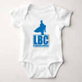 LBC - Long Beach California - Surf - blauw Romper (Voorkant)