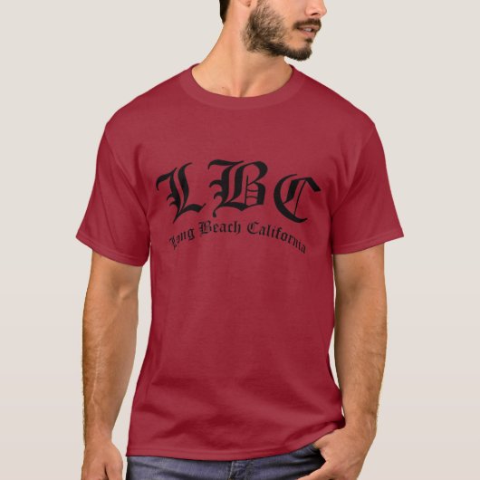 LBC Long Beach California T-shirt (Voorkant)