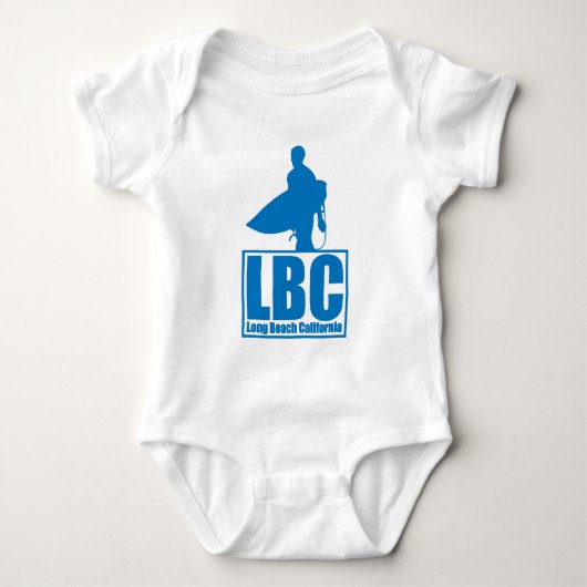 LBC Long Beach Californië Surf Strand Leven Romper (Voorkant)