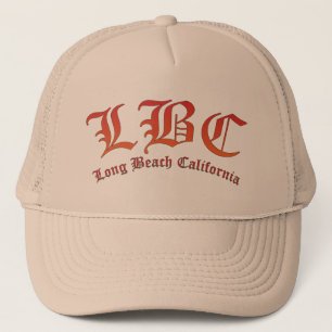 lbc, long beach, californië, surfen, strand, oceaa trucker pet