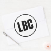 LBC - Long Beach Classic Round Sticker (Envelop)