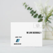 LBC TAX SERVICES pro promo briefkaarten (Staand voorkant)