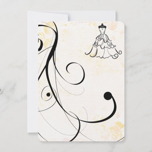 LBD Bachelorette Uitnodigingen (Achterkant)