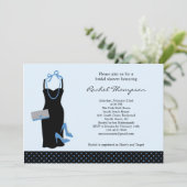 LBD Bridal Shower-uitnodiging Kaart (Staand voorkant)