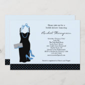 LBD Bridal Shower-uitnodiging Kaart (Voorkant / Achterkant)