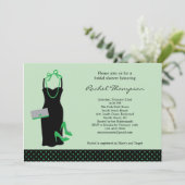 LBD Bridal Shower-uitnodiging Kaart (Staand voorkant)