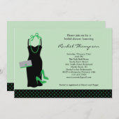 LBD Bridal Shower-uitnodiging Kaart (Voorkant / Achterkant)