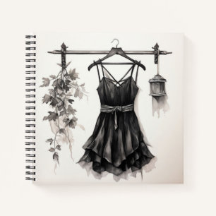 LBD  Geïnspireerd Retro Mode Schetsboek Notitieboek