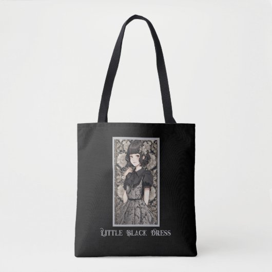 lbd klein zwart jurk charme tote bag (Voorkant)