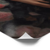 LBD Little Black Dress AI-Enhanced Mode kunstwerk Perfect Poster (Hoek)