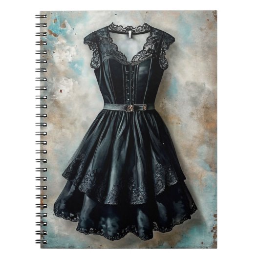  (LBD) Little Black Dress Art Notitieboek (Voorkant)