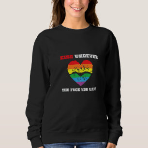 LBGT Flag Gay Pride Kiss, wie je ook wilt Trui