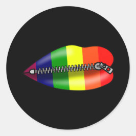 LBGTQ lichtjes in stilte Ronde Sticker