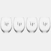 LBGTQ/niet-binaire bruiloft Drinkware Set Wijnglas Zonder Voet (Voorkant)