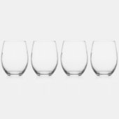 LBGTQ/niet-binaire bruiloft Drinkware Set Wijnglas Zonder Voet (Links)